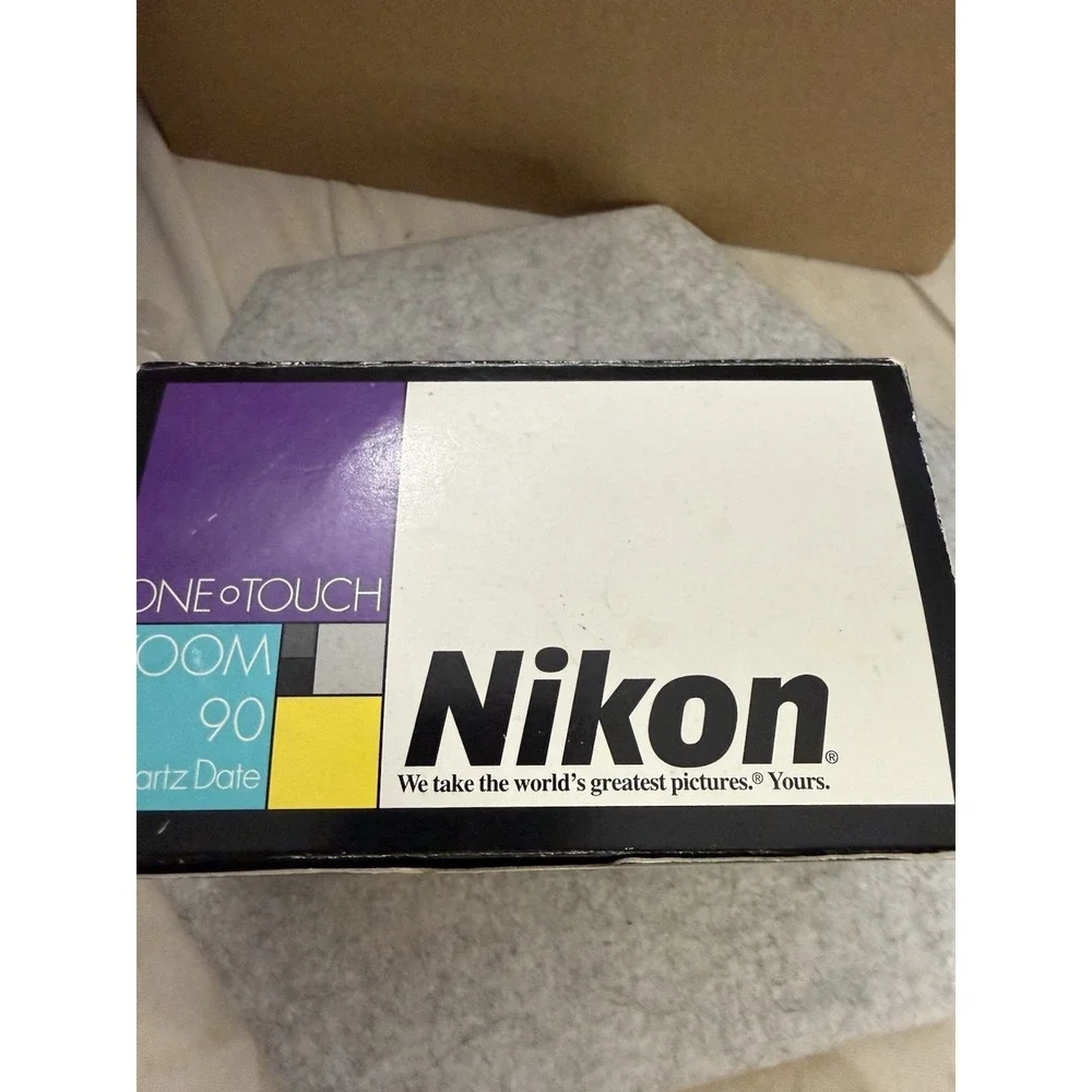 Nikon One Touch Zoom 90 AF Quartz Date 35MM Tested Film Camera In Original Box